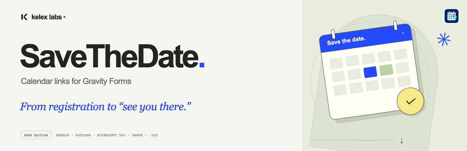 SaveTheDate plugin banner